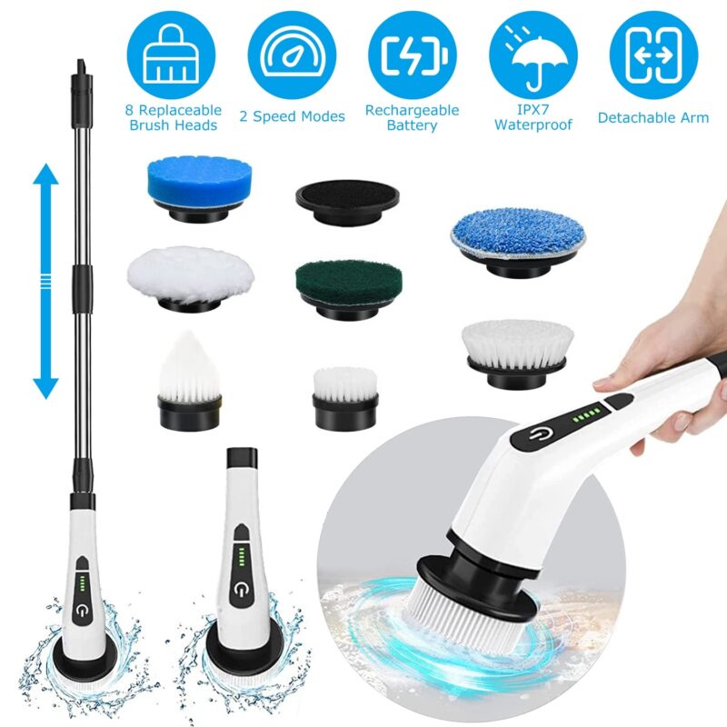 Cordless Electric Spin Scrubber