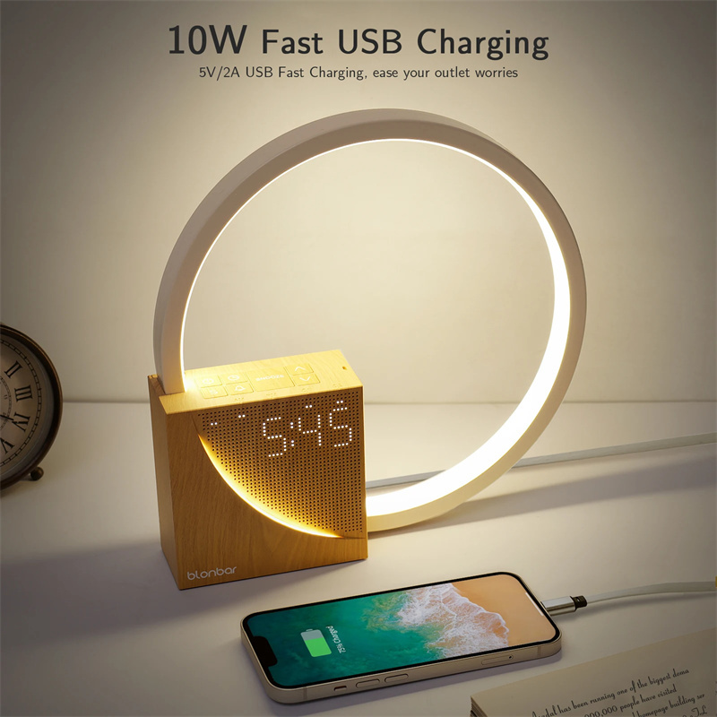 Serenity Touch Bedside Lamp with Natural Sounds & Alarm Clock - Image 5