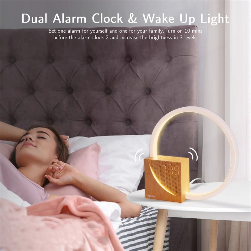 Serenity Touch Bedside Lamp with Natural Sounds & Alarm Clock - Image 6