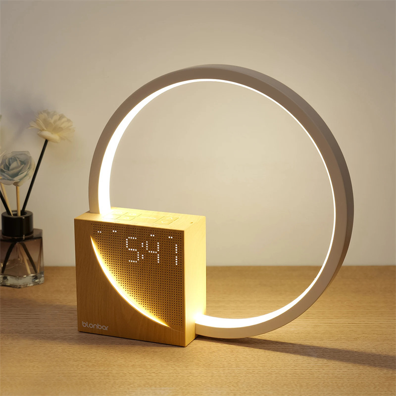 Serenity Touch Bedside Lamp with Natural Sounds & Alarm Clock - Image 2