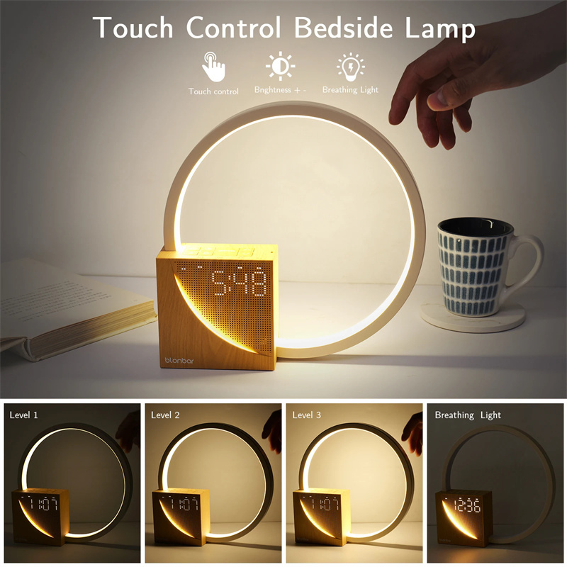 Serenity Touch Bedside Lamp with Natural Sounds & Alarm Clock